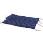 Voir la diapositive 4 : OUTSUNNY Coussin matelas assise dossier pour banc de jardin balancelle canapé 3 places grand confort 150 x 98 x 8 cm bleu