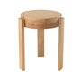 Voir la diapositive 2 : Paris Prix Tabouret Rond en Bois  Pune  44cm Naturel