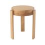 Voir la diapositive 2 : Paris Prix Tabouret Rond en Bois  Pune  44cm Naturel