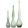 Voir la diapositive 2 : Paris Prix Lot de 3 Vases en Verre  Yoko  64cm Vert Menthe