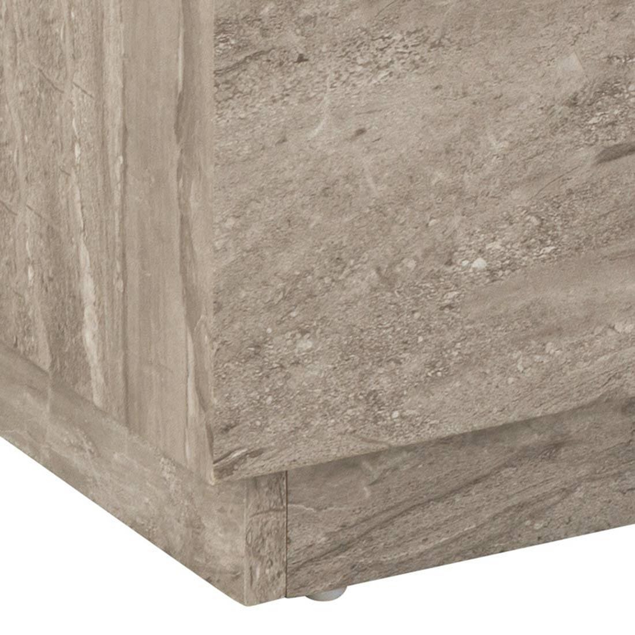 Voir la diapositive 4 : LISA DESIGN Pueblo - lot de 2 tables basses - effet marbre gris - 100 et 44 cm