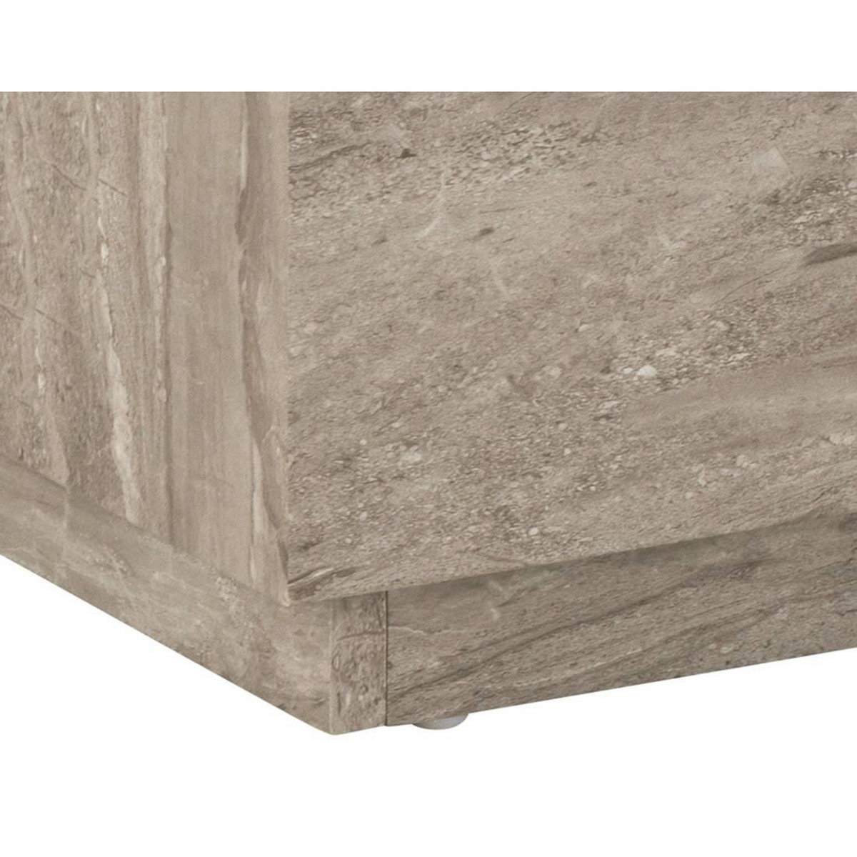 LISA DESIGN Pueblo - lot de 2 tables basses - effet marbre gris - 100 et 44 cm