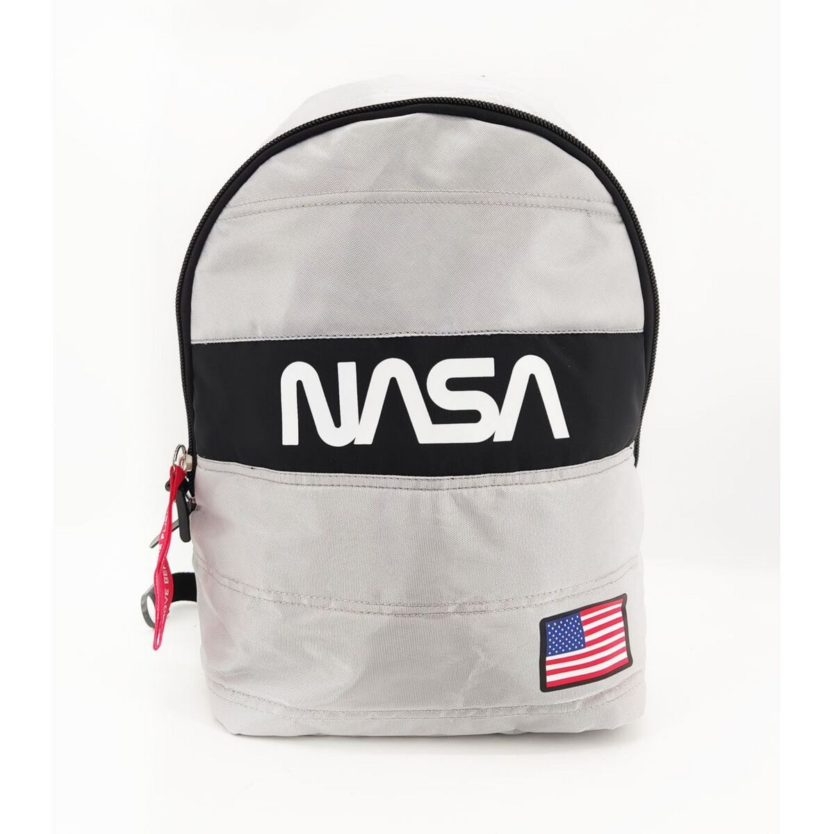 NASA Sac à dos 1 compartiment noir et blanc NASA + casquette noire et blanche NASA