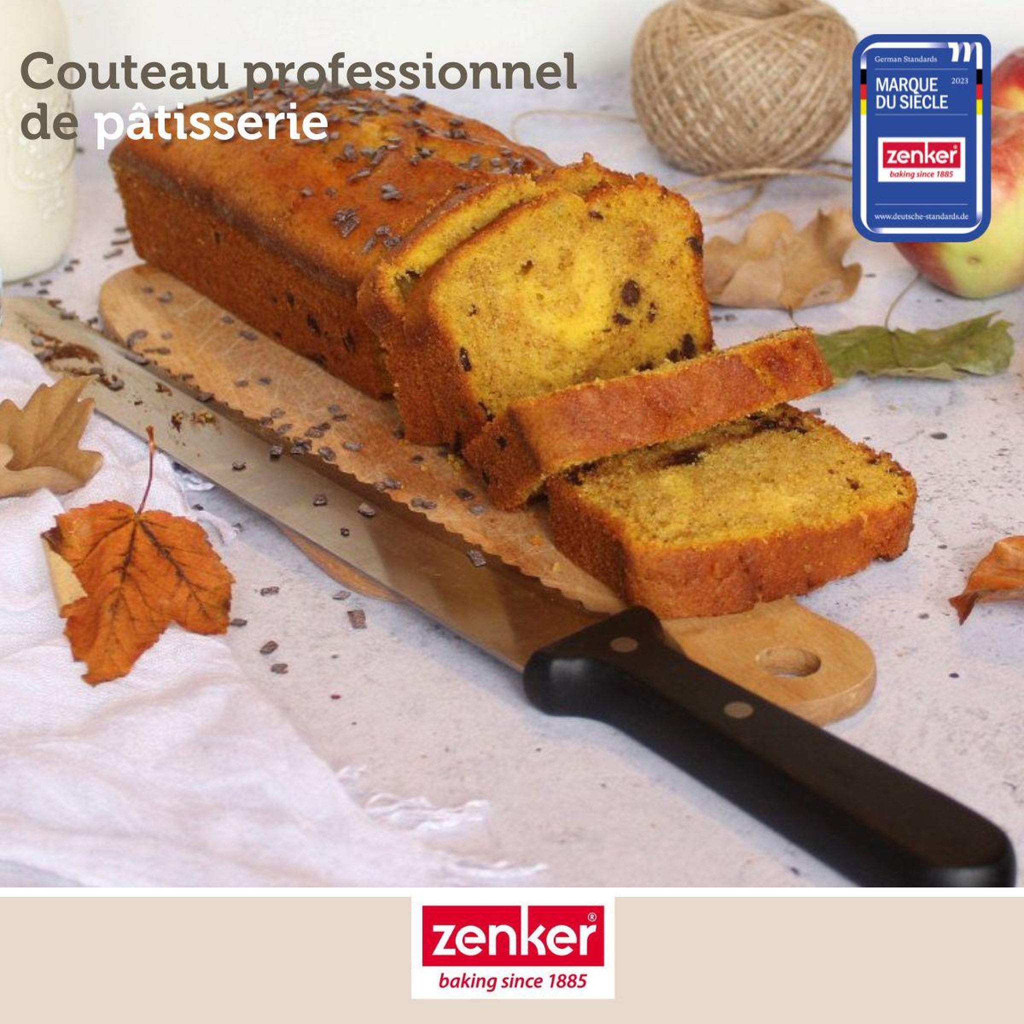 Voir la diapositive 2 : ZENKER Couteau professionnel pour gâteau 30 cm zenker smart pastry