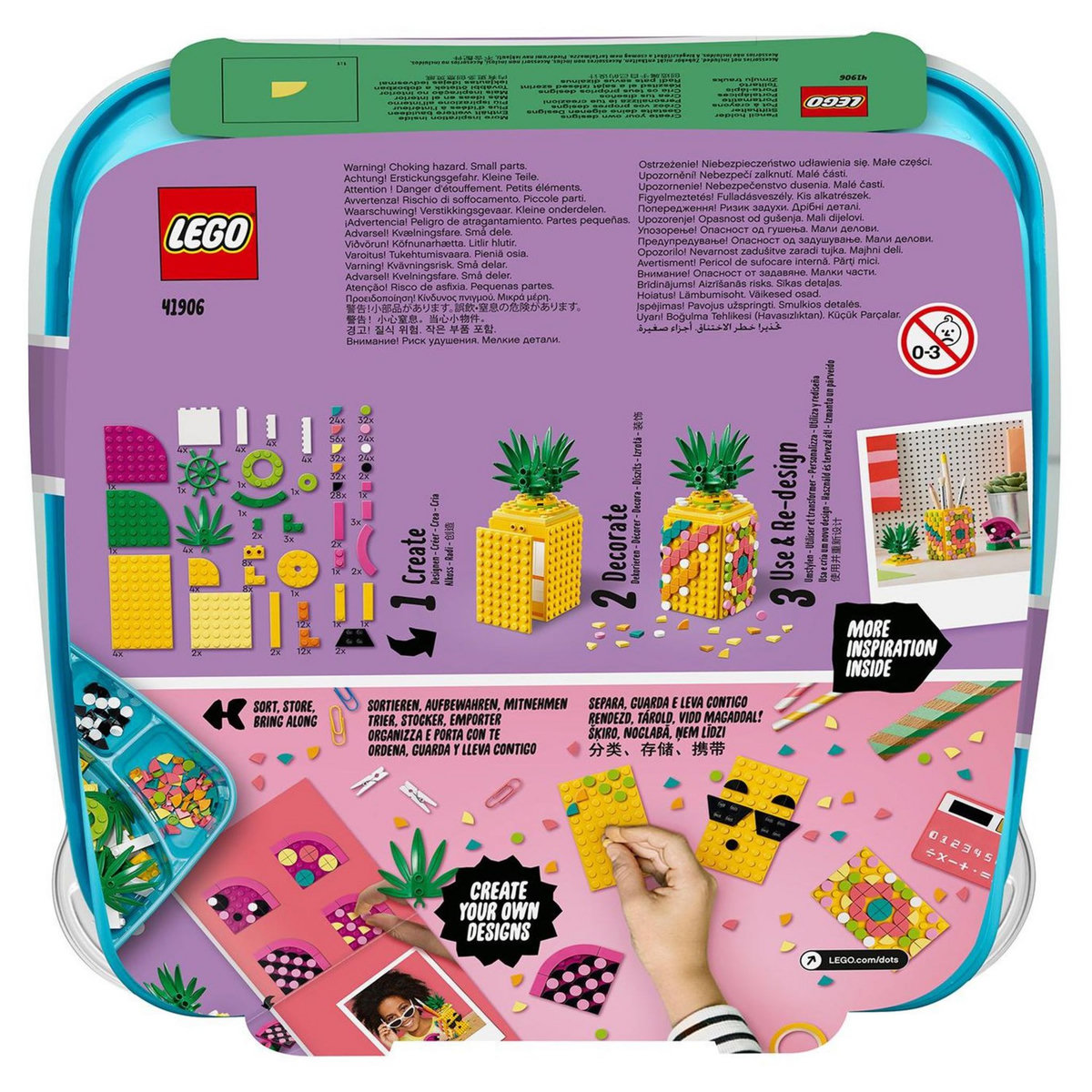 LEGO DOTS 41906 - Le pot à crayons Ananas