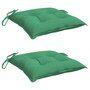 Voir la diapositive 3 : VIDAXL Coussins de chaise lot de 2 vert 40x40x7 cm tissu oxford