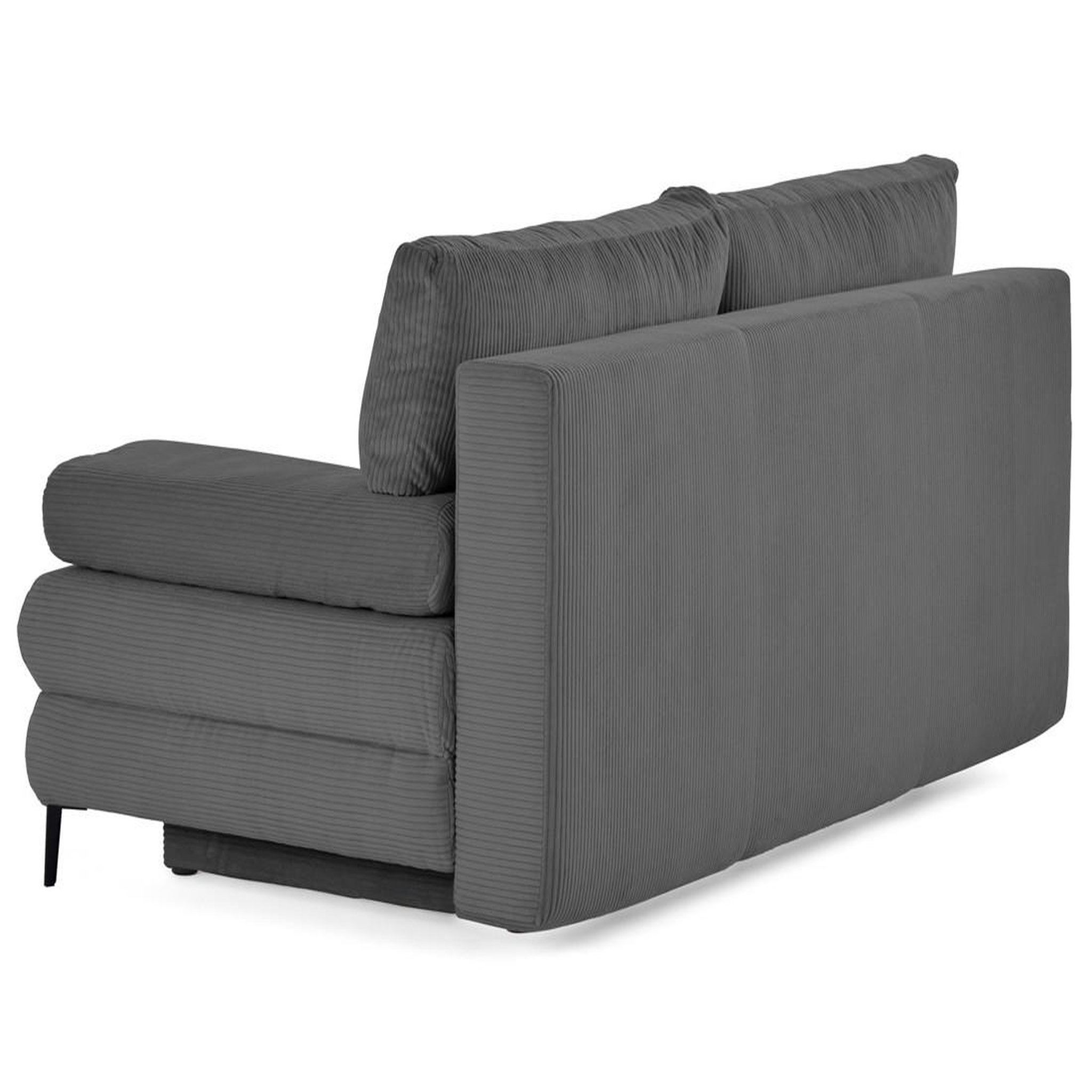 Voir la diapositive 6 : BEST MOBILIER Elton - canapé 3 places convertible avec coffre en velours côtelé
