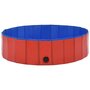 Voir la diapositive 4 : VIDAXL Piscine pliable pour chiens Rouge 120x30 cm PVC