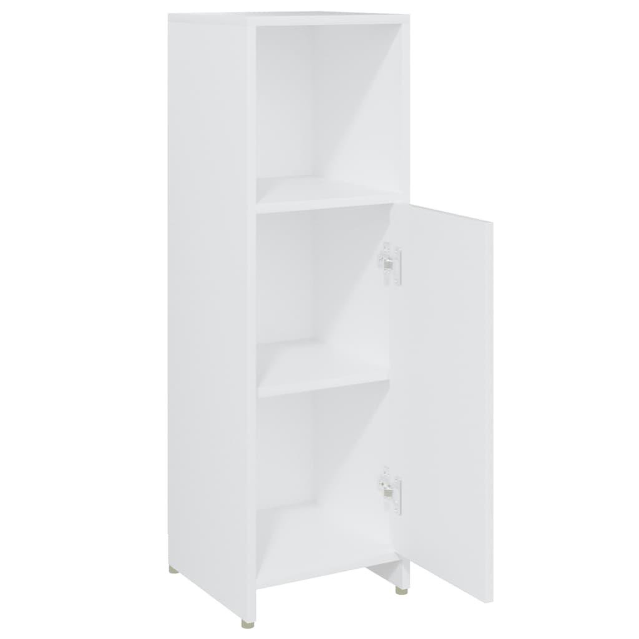 Voir la diapositive 5 : VIDAXL Armoire de salle de bain Blanc 30x30x95 cm Bois d'ingenierie