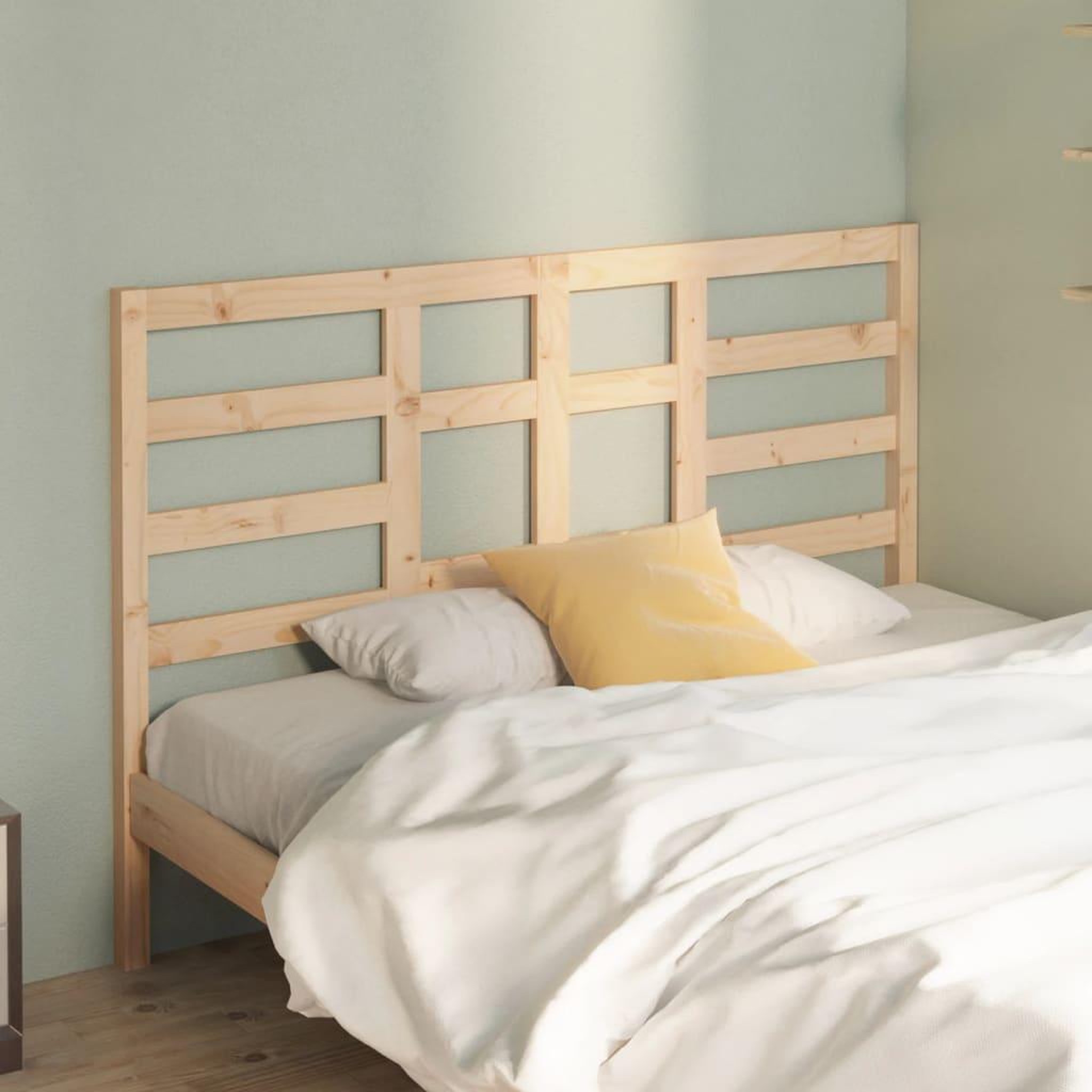 Voir la diapositive 3 : VIDAXL Tete de lit 146x4x104 cm Bois massif de pin