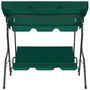 Voir la diapositive 2 : VIDAXL Balancelle de jardin Vert 170 x 110 x 153 cm Tissu