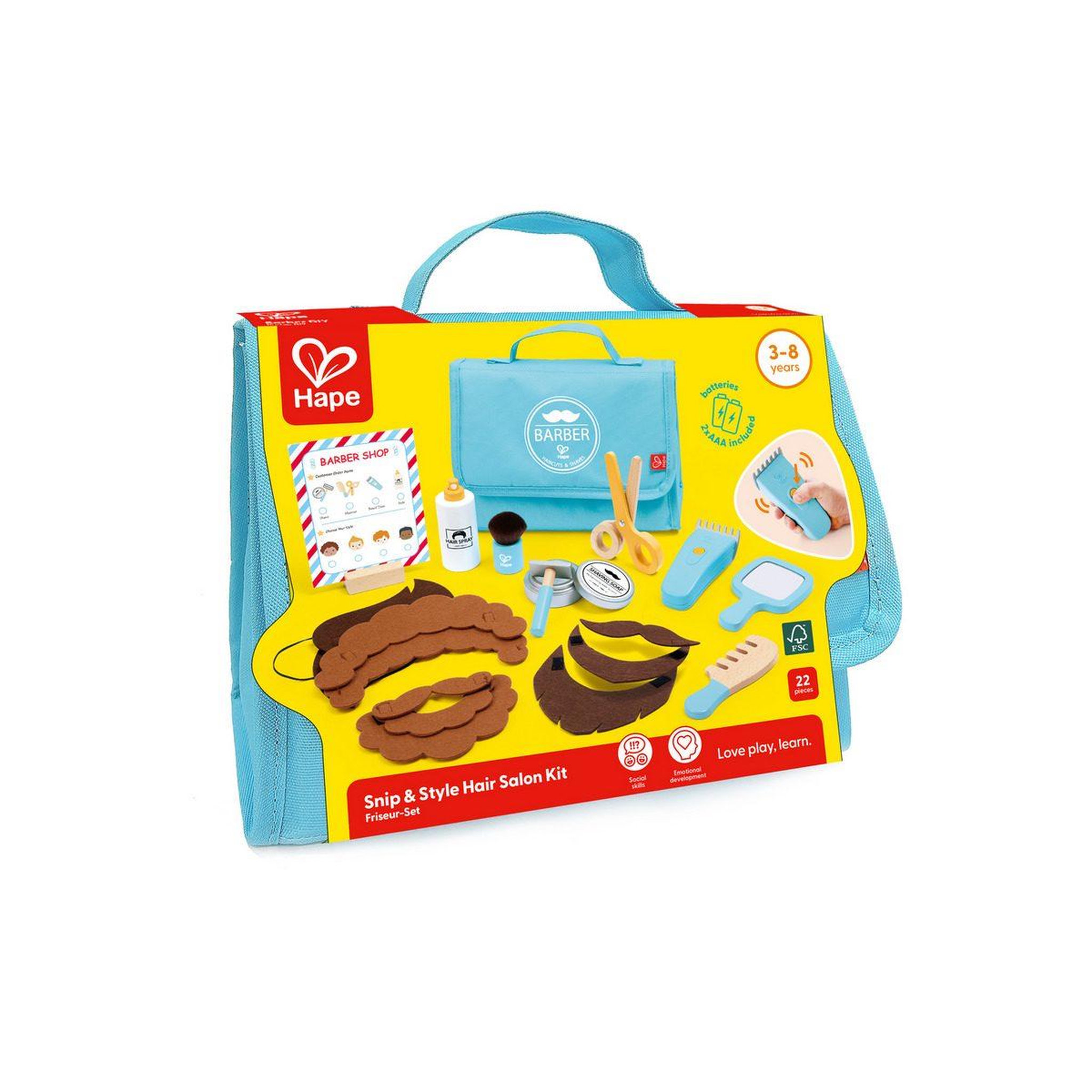 Voir la diapositive 2 : Hape valisette - Kit du petit barbier