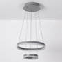 Voir la diapositive 2 : Paris Prix Suspension en Métal Led  Plaox  120cm Gris