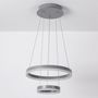 Voir la diapositive 2 : Paris Prix Suspension en Métal Led  Plaox  120cm Gris