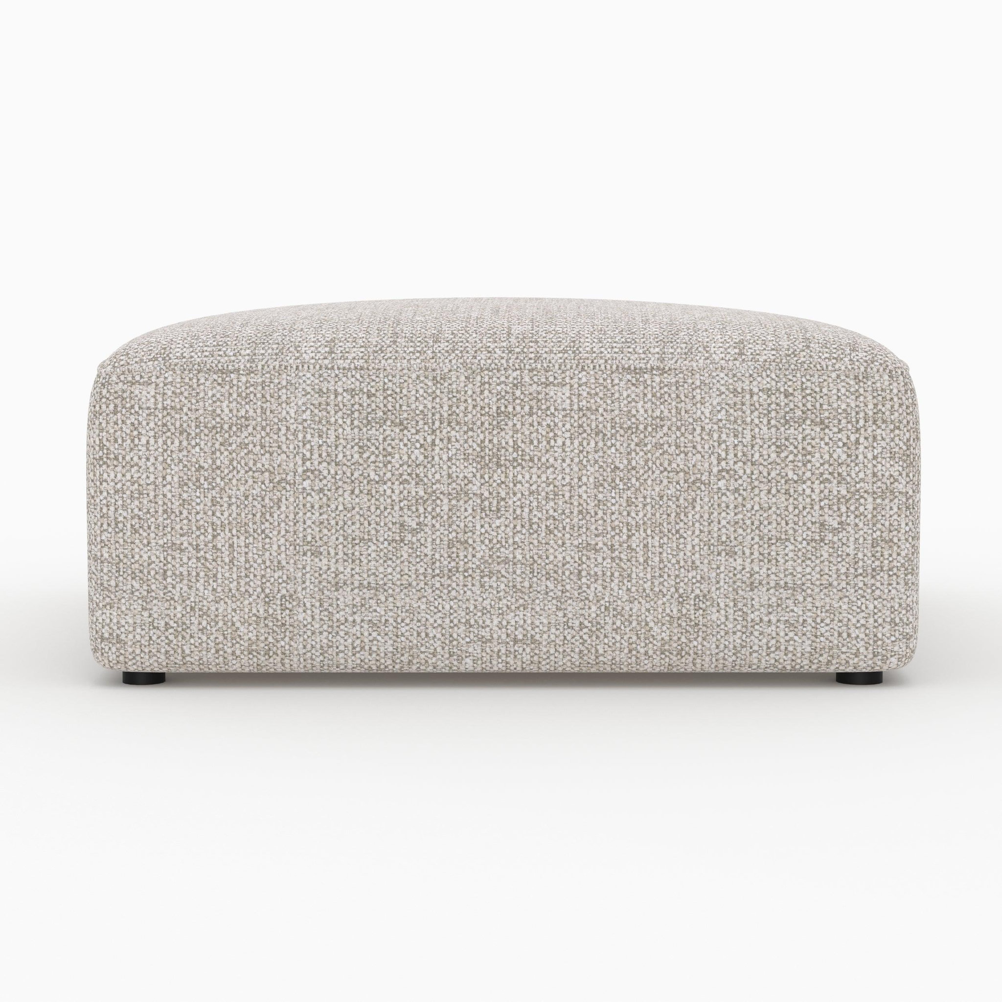 Voir la diapositive 3 : MAISON PAVANE Pouf carré pour canapé modulable en tissu beige-hestia