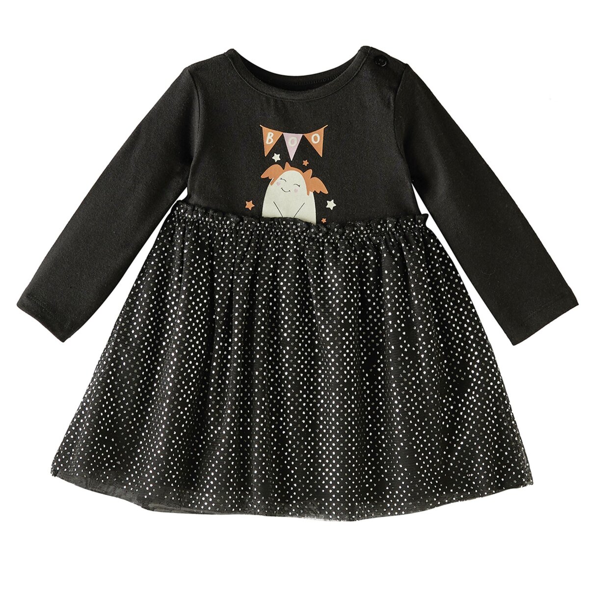 INEXTENSO Robe molleton et tulle halloween bébé fille