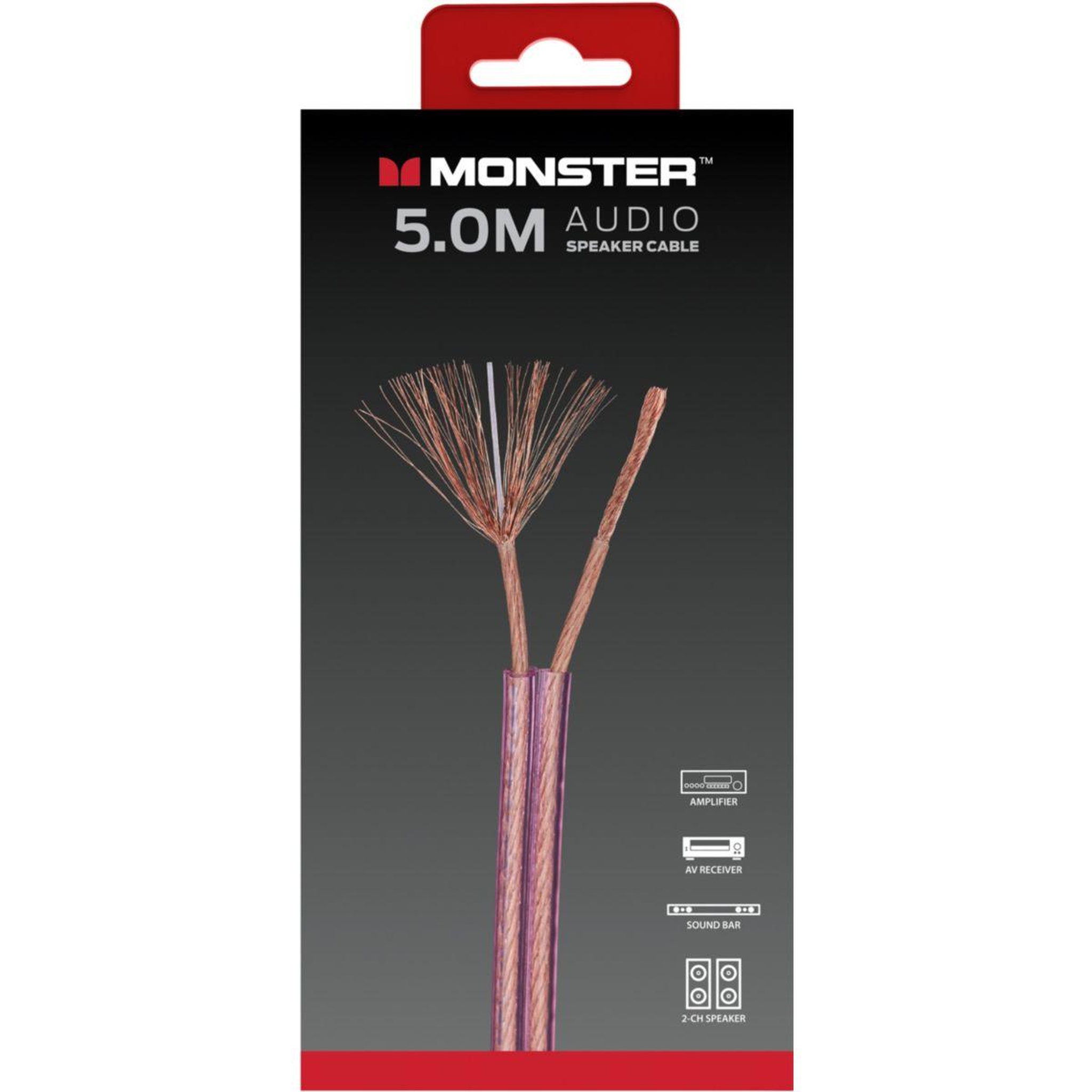 Monster Cable Câble Jack AUDIO POUR HAUT-PARLEUR 5M