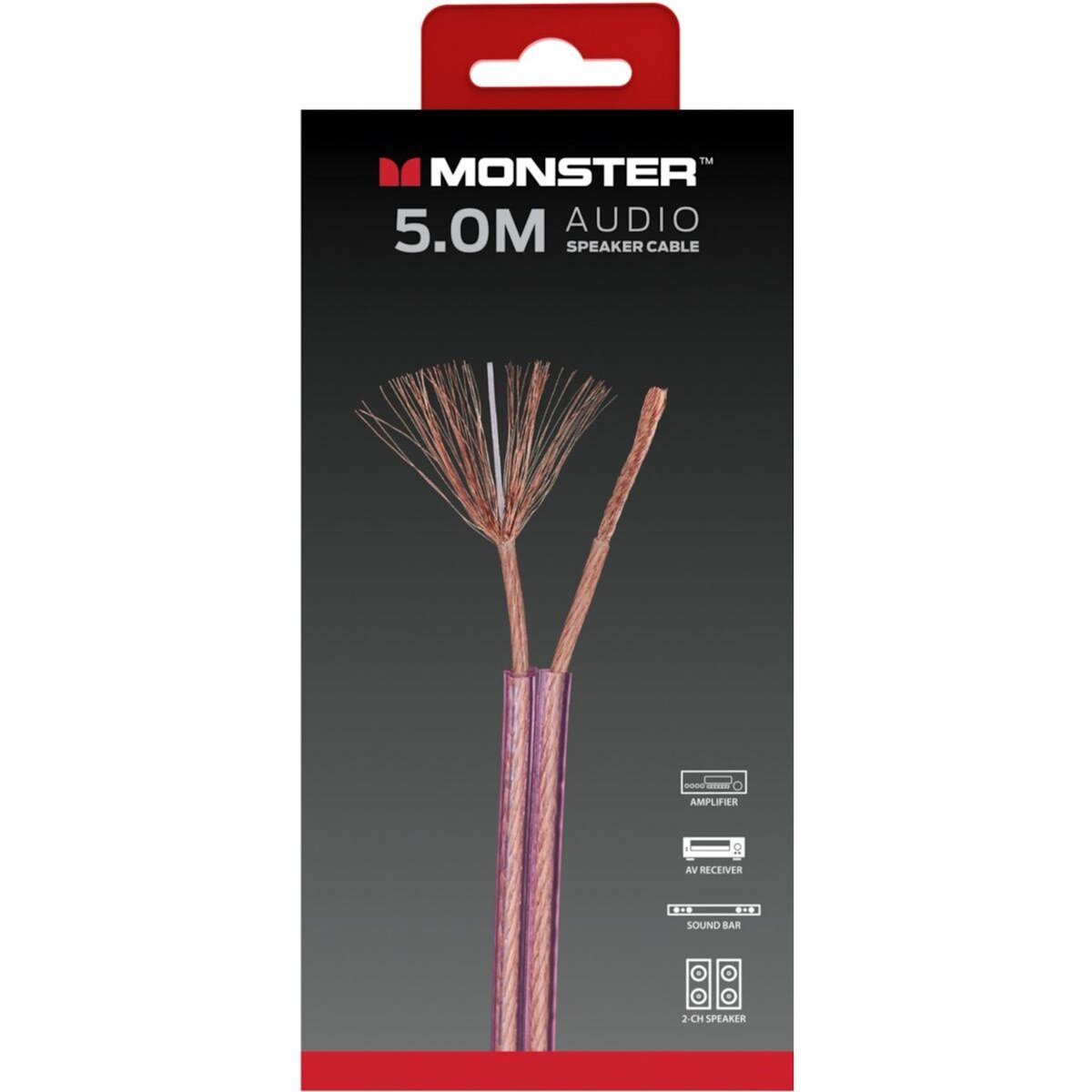 Monster Cable Câble Jack AUDIO POUR HAUT-PARLEUR 5M