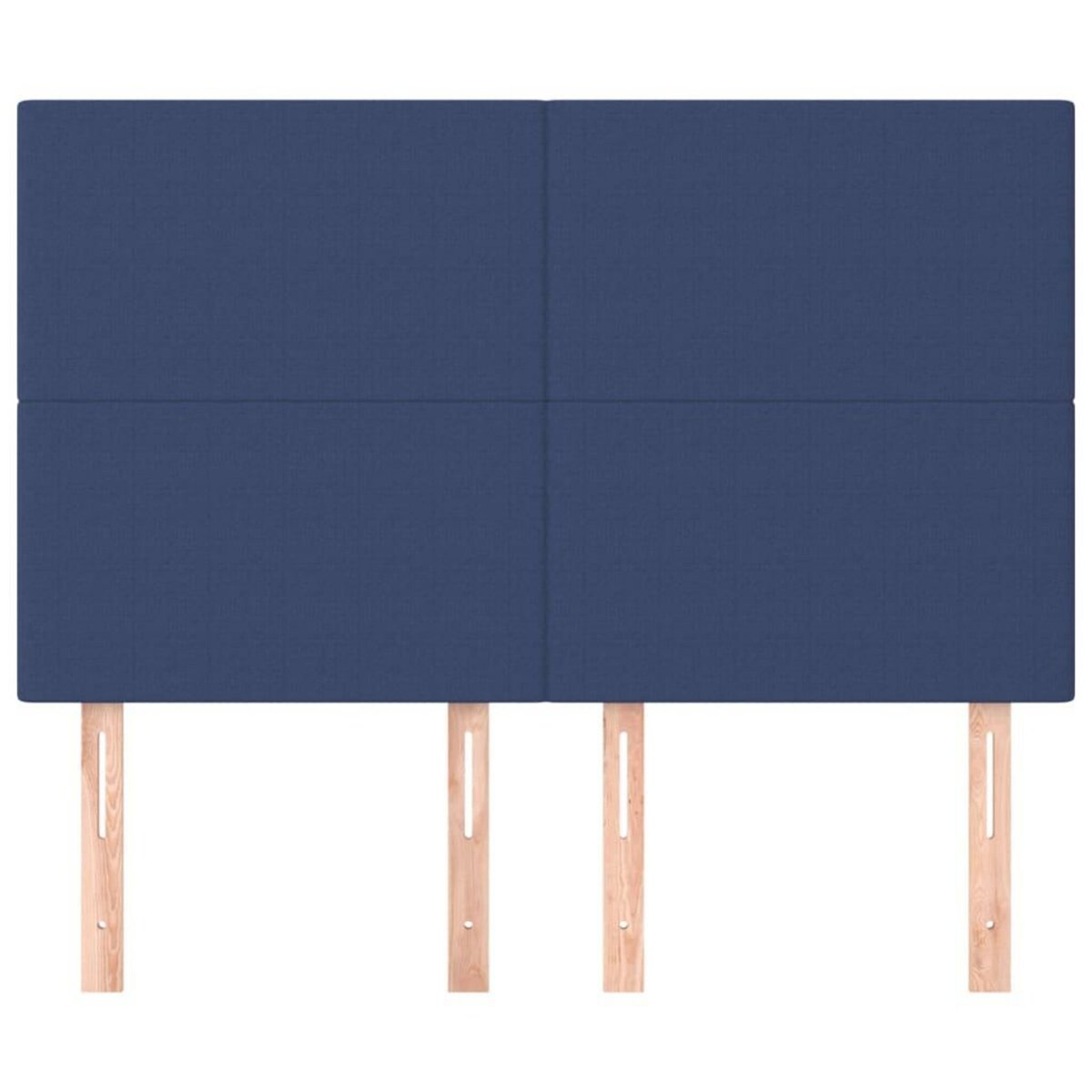 VIDAXL Tetes de lit 4 pcs Bleu 72x5x78/88 cm Tissu