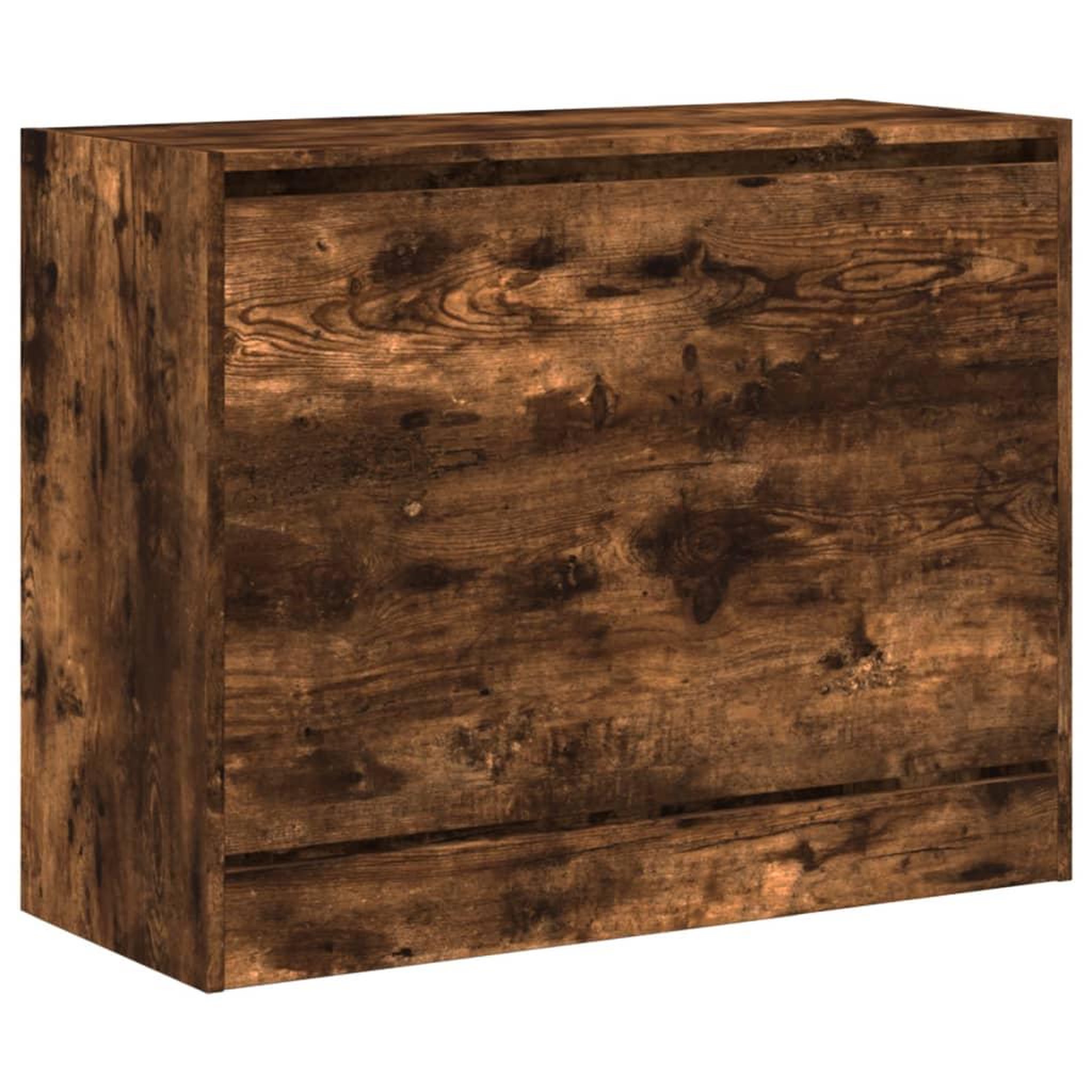 Voir la diapositive 4 : VIDAXL Armoire a chaussures chene fume 80x34x63 cm bois d'ingenierie