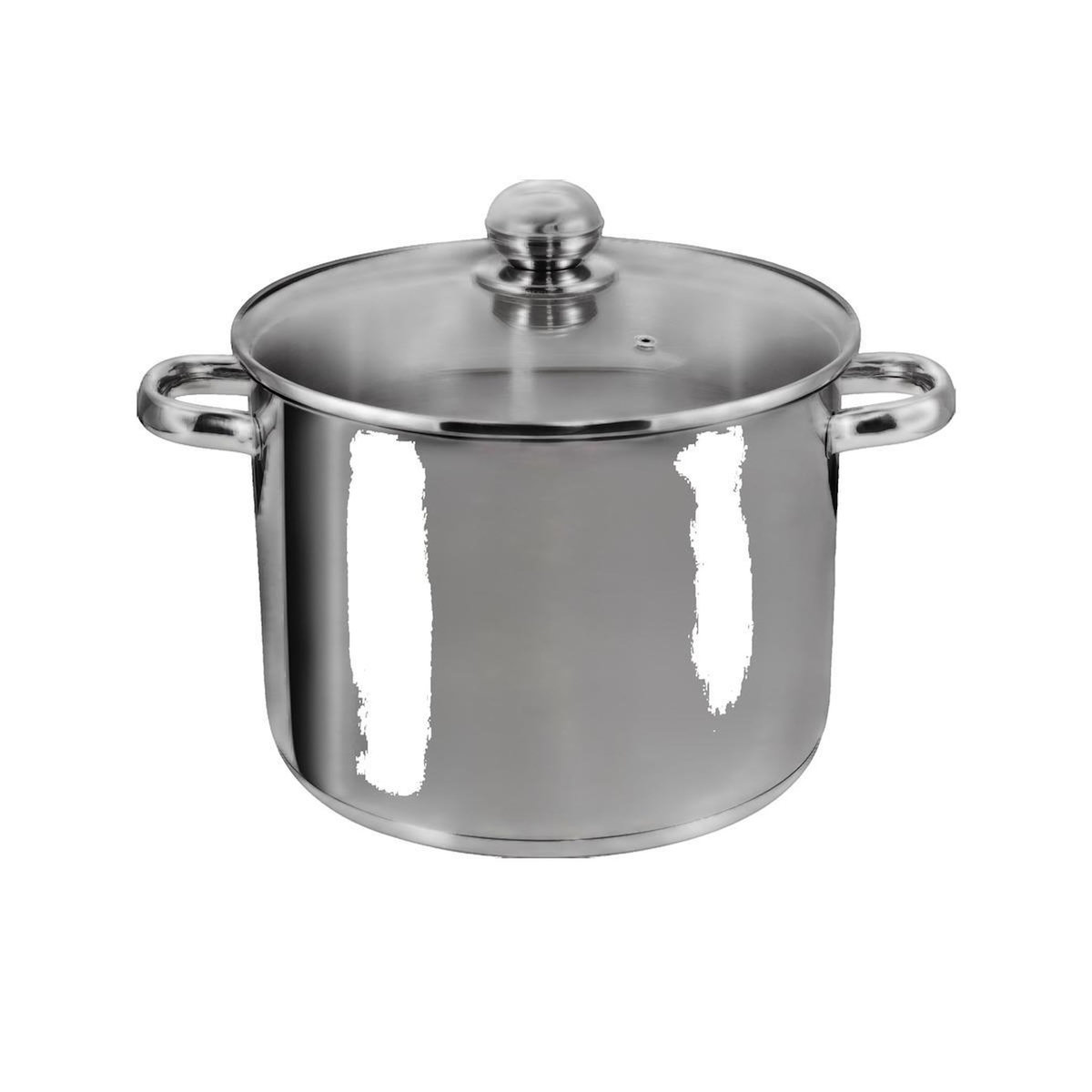 KOPRAM LENOX Casserole Kopf Grandis capacité 10L avec couvercle en verre et bord verseur 26cm