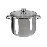 KOPRAM LENOX Casserole Kopf Grandis capacité 10L avec couvercle en verre et bord verseur 26cm