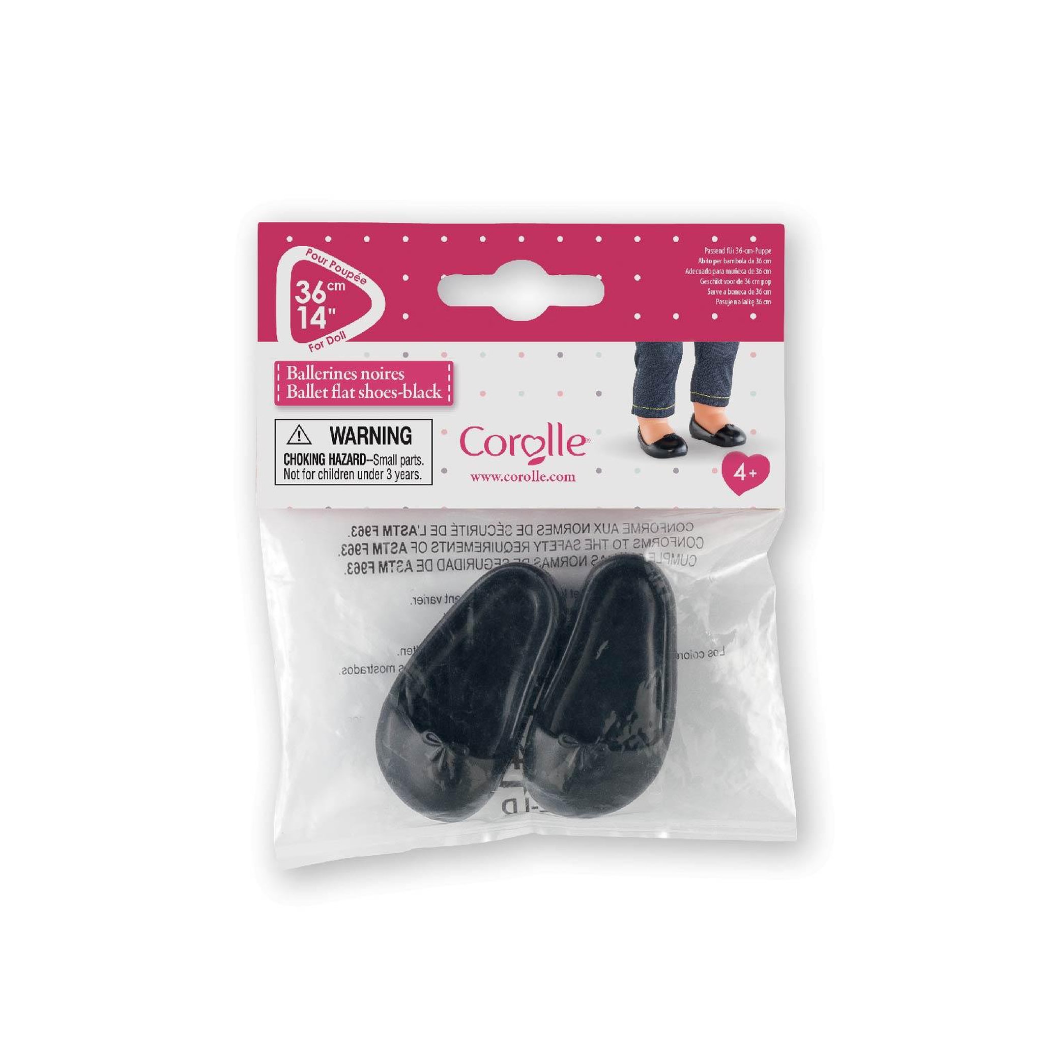 Voir la diapositive 3 : Corolle Ballerines Noires pour Poupée Ma Corolle
