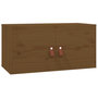 Voir la diapositive 3 : VIDAXL Armoires murales 2pcs Marron miel 60x30x30cm Bois de pin massif