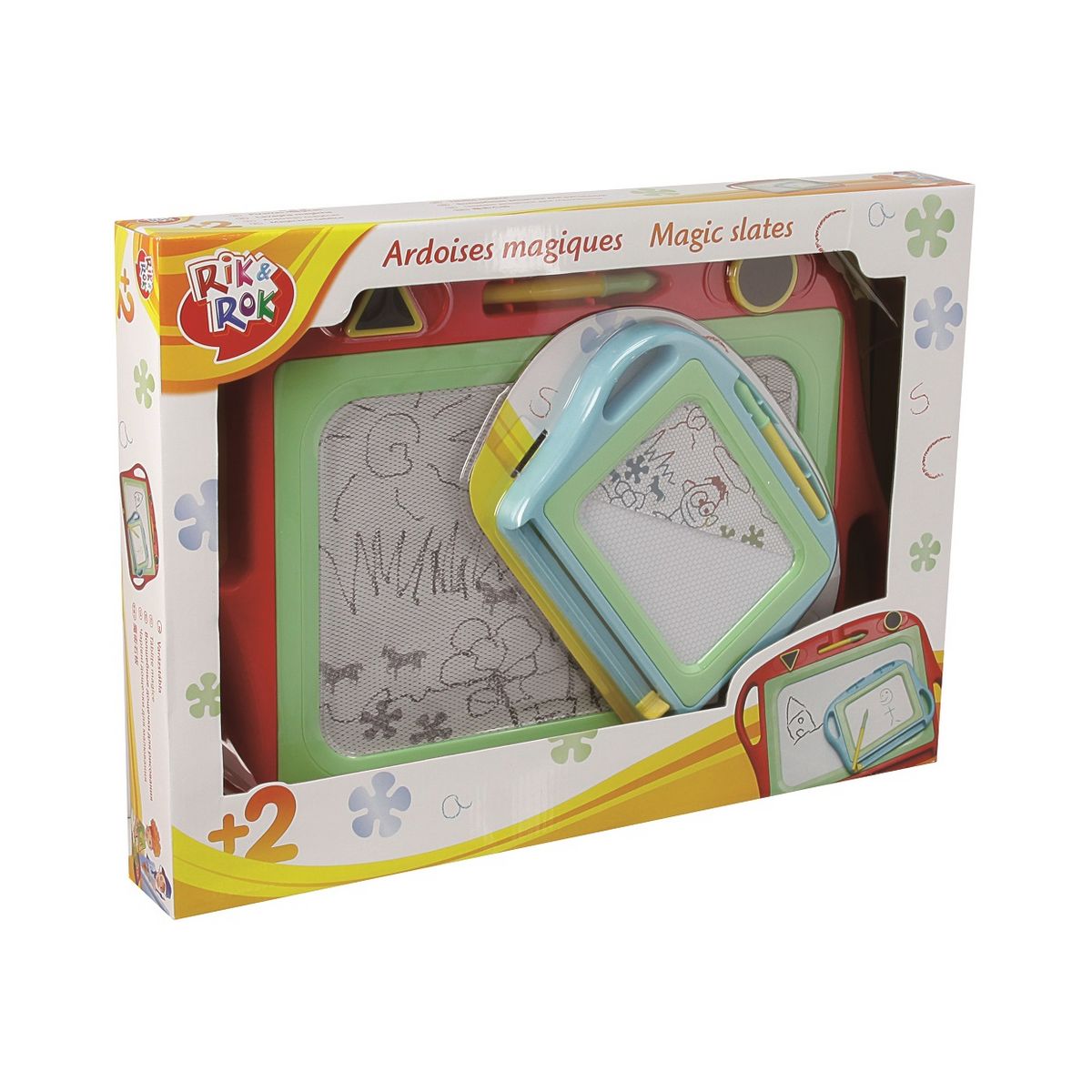 One Two Fun Coffret 2 Ardoises magiques