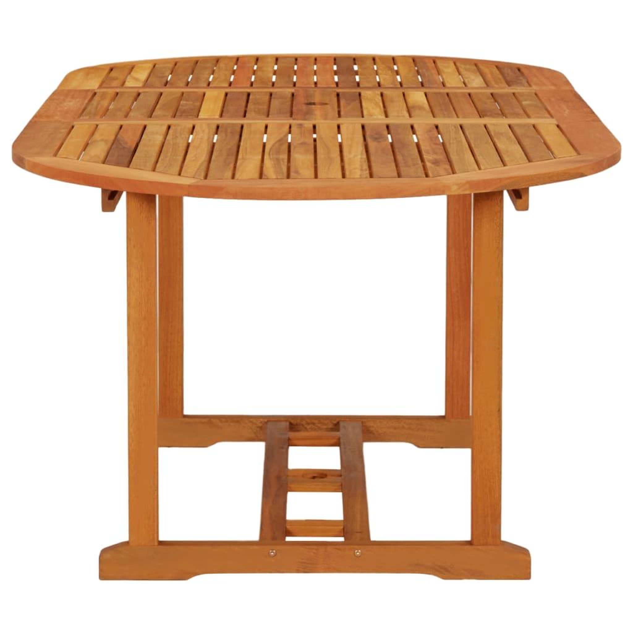 Voir la diapositive 3 : VIDAXL Table de jardin 200x100x75 cm bois d'eucalyptus solide