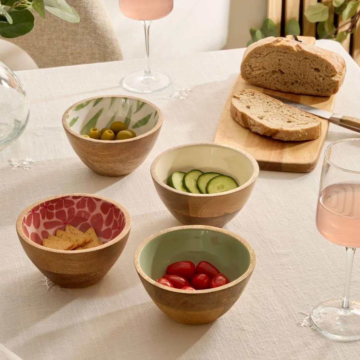 SECRET DE GOURMET Coupelle en Bois  Inaya  13cm Vert Olive