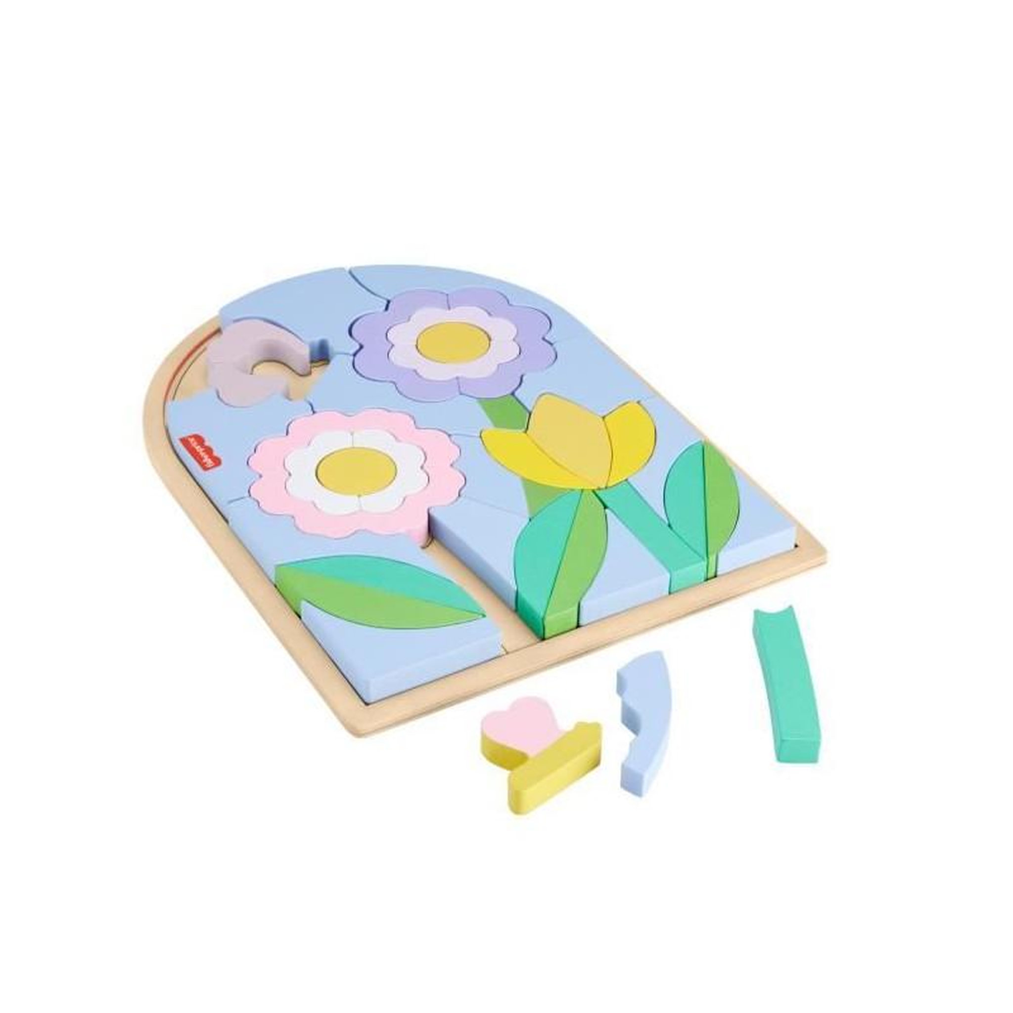 Voir la diapositive 4 : FISHER PRICE Puzzle 37 pièces bois Fleurs – Puzzle éducatif enfant maternelle – Fisher-Price – HXT97