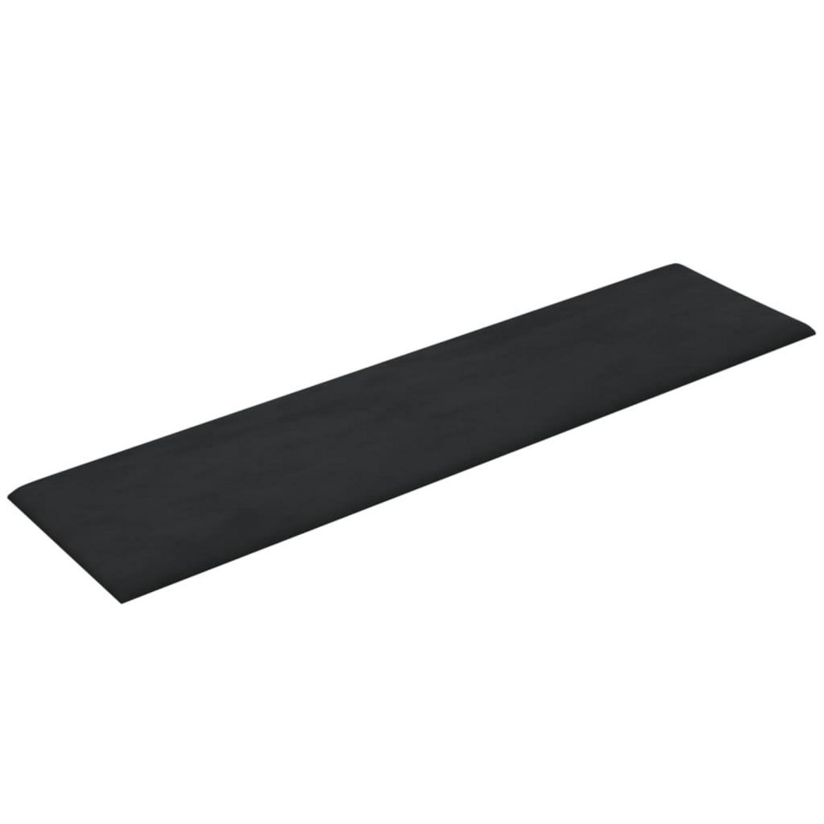 VIDAXL Panneaux muraux 12 pcs Noir 60x15 cm Velours 1,08 m²