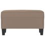 Voir la diapositive 3 : VIDAXL Banc Taupe 70x35x41 cm Tissu microfibre