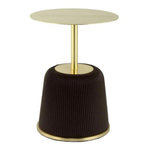 Paris Prix Table d'Appoint Design  Jokai  60cm Marron & Or