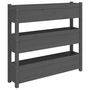 Voir la diapositive 2 : VIDAXL Jardiniere Gris 112x25x104,5 cm Bois massif de pin