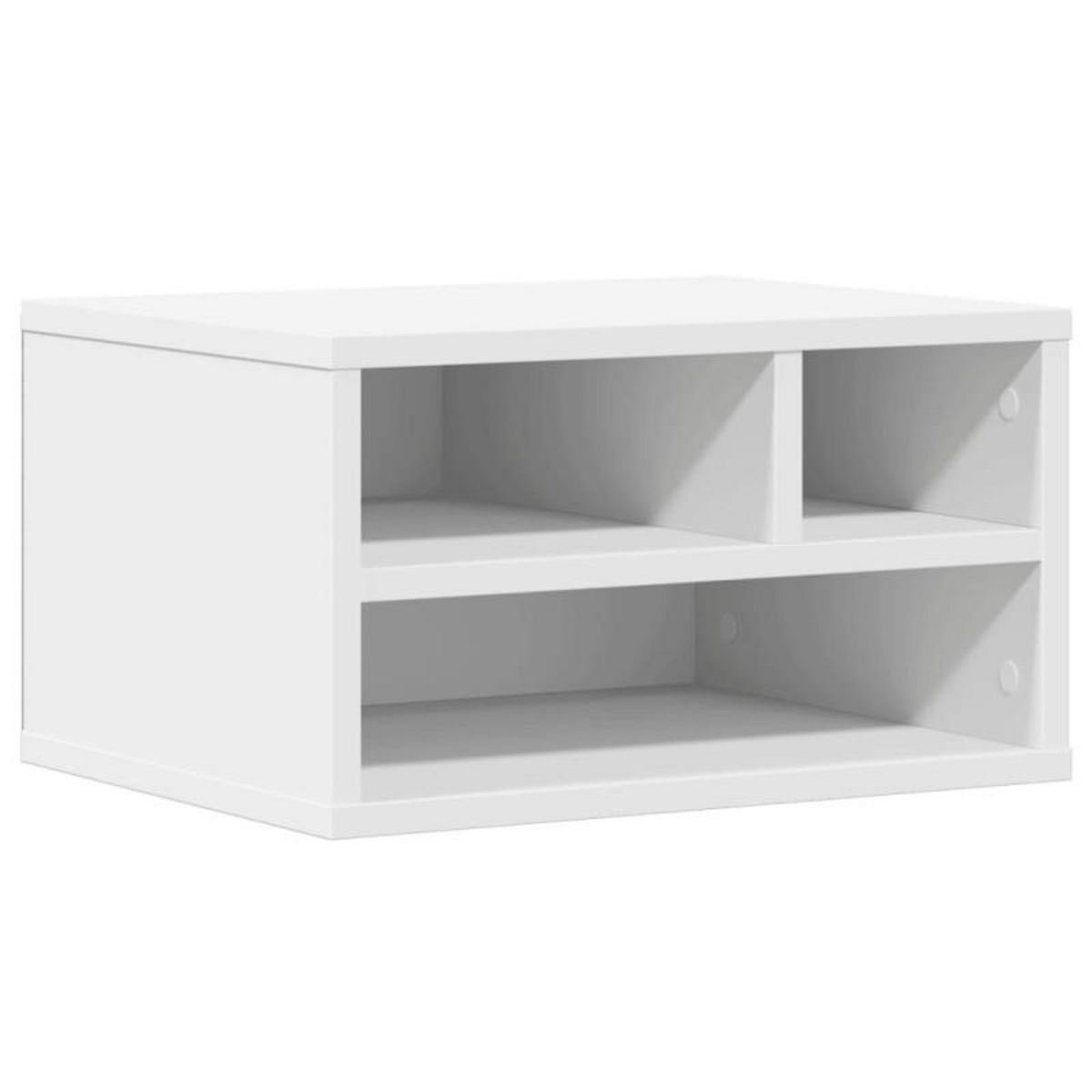 VIDAXL Support d imprimante blanc 40x32x22,5 cm bois d ingénierie