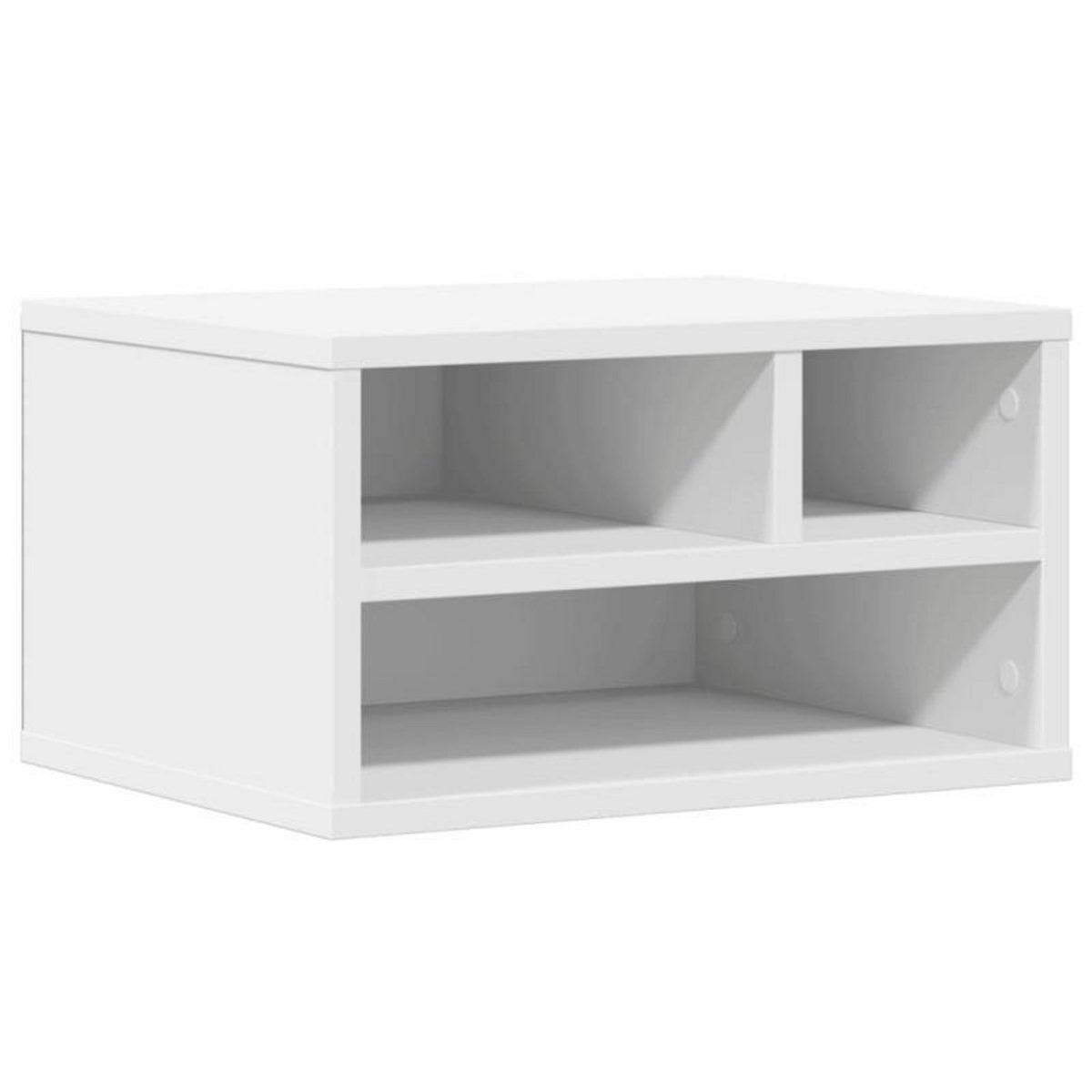 VIDAXL Support d imprimante blanc 40x32x22,5 cm bois d ingénierie