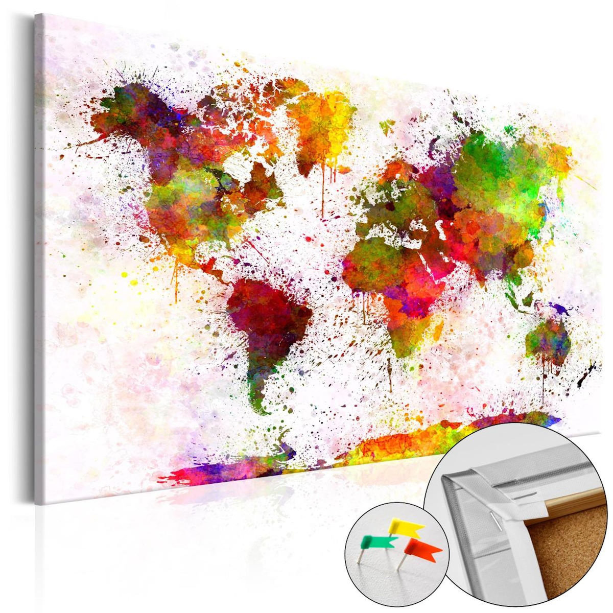 Paris Prix Tableau en Liège  Carte du Monde - Artistic World