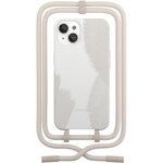 WOODCESSORIES Coque avec cordon iPhone 13 mini Tour de cou blanc