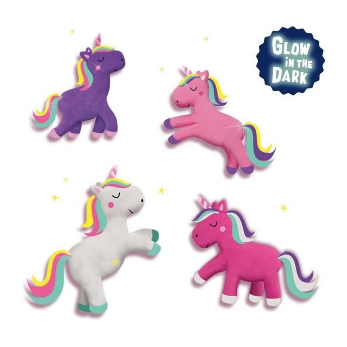 SES Creative Pâte a modeler licorne 4x90 g - SES CREATIVE - Spécialement conçue pour créer de magnifiques licornes.