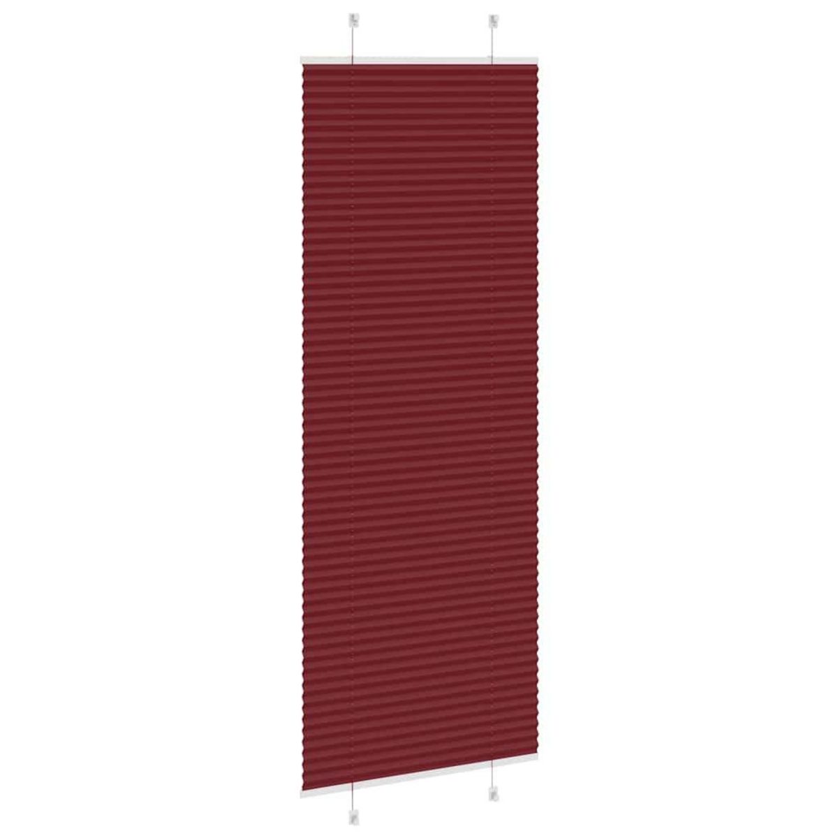VIDAXL Store plisse rouge bordeaux 80x200 cm largeur du tissu 79,4 cm