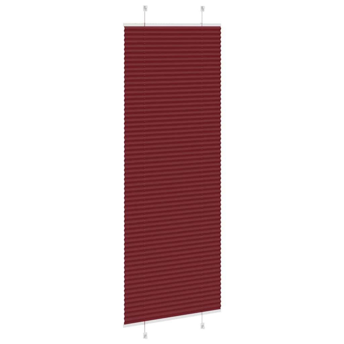 VIDAXL Store plisse rouge bordeaux 80x200 cm largeur du tissu 79,4 cm