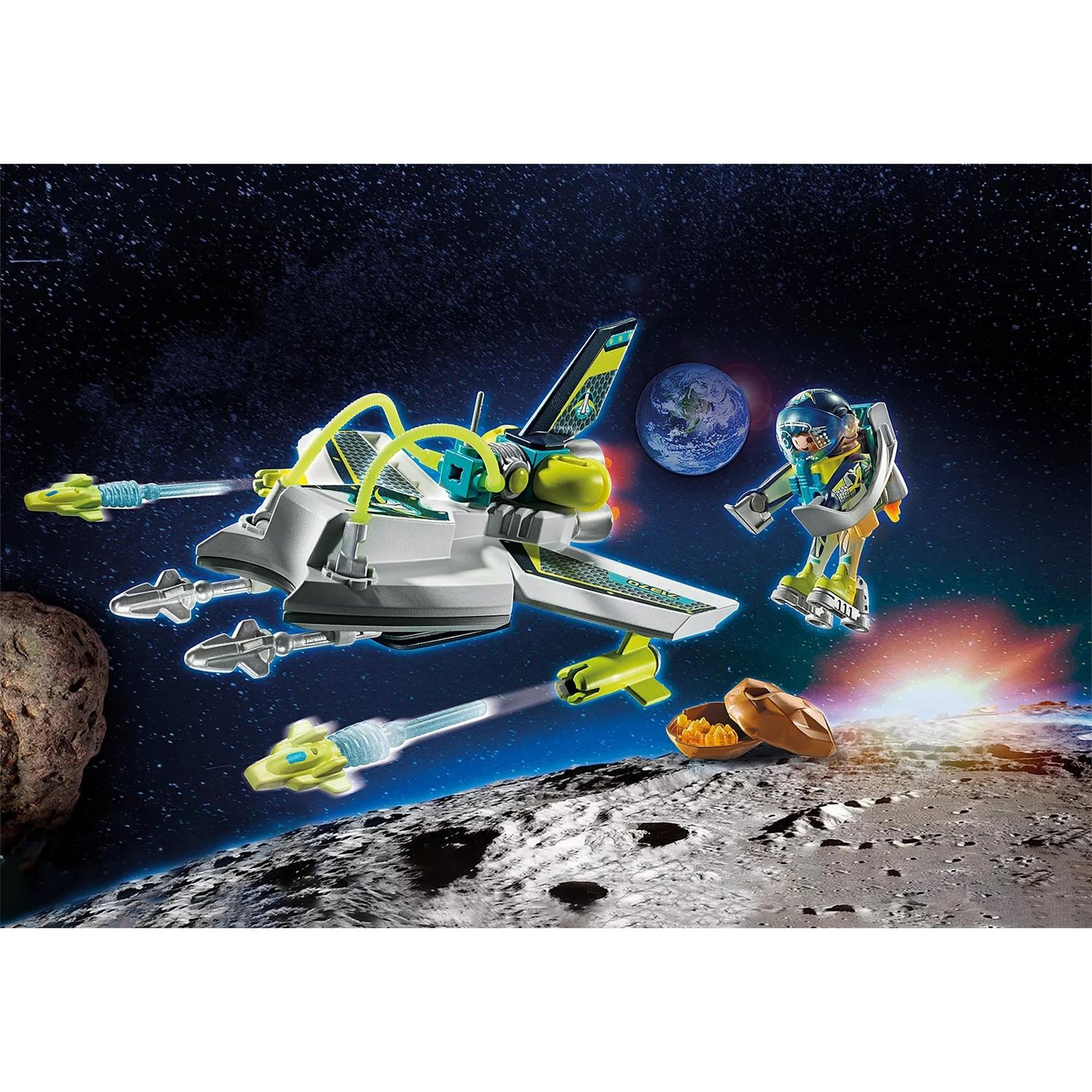 Voir la diapositive 2 : PLAYMOBIL Space Spationaute et drone