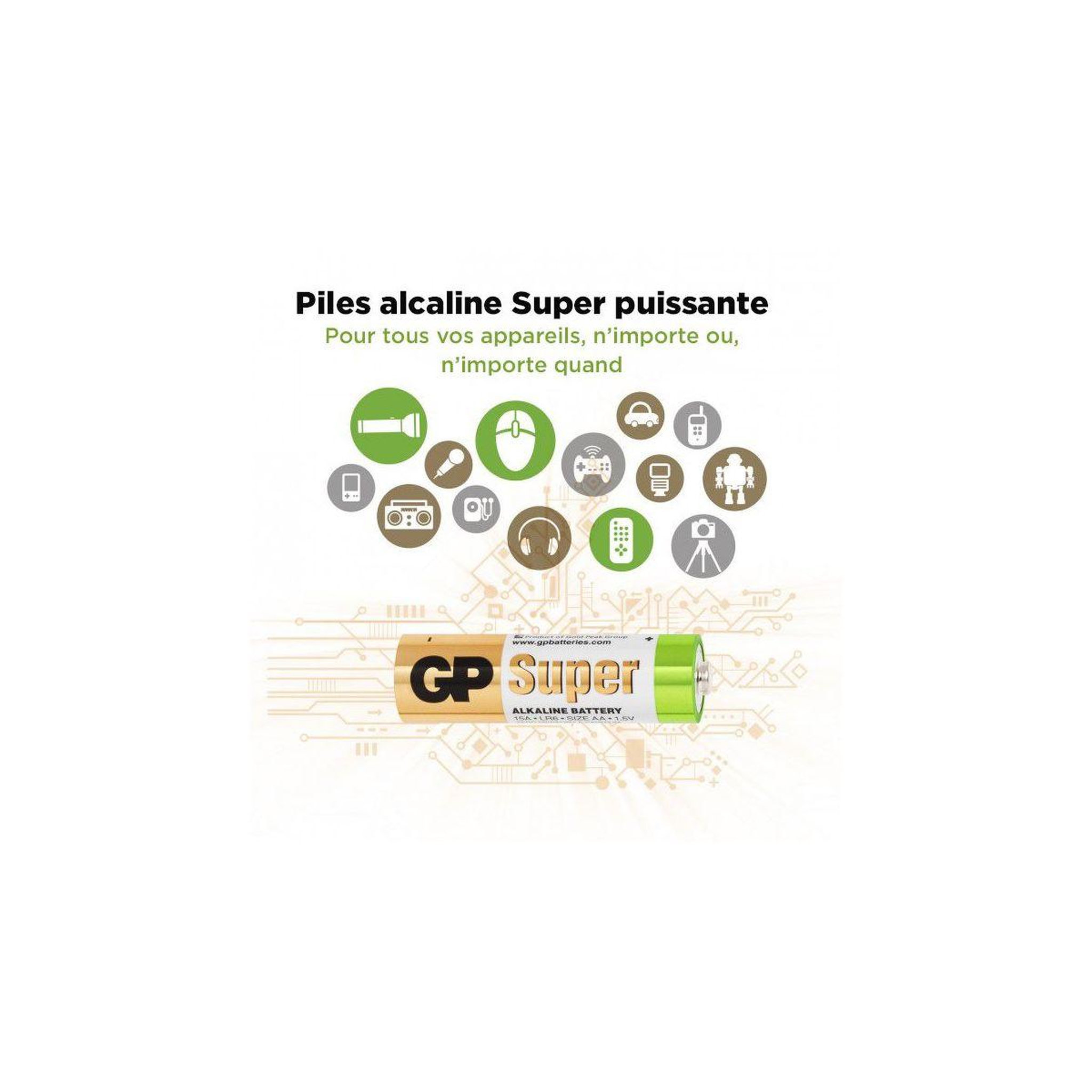 Voir la diapositive 3 : GP BATTERIES Pile Pack de 40 piles Super Alcaline AAA/LR3
