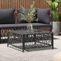 Voir la diapositive 1 : VIDAXL Table de jardin anthracite 70x70x34 cm tissu tissé