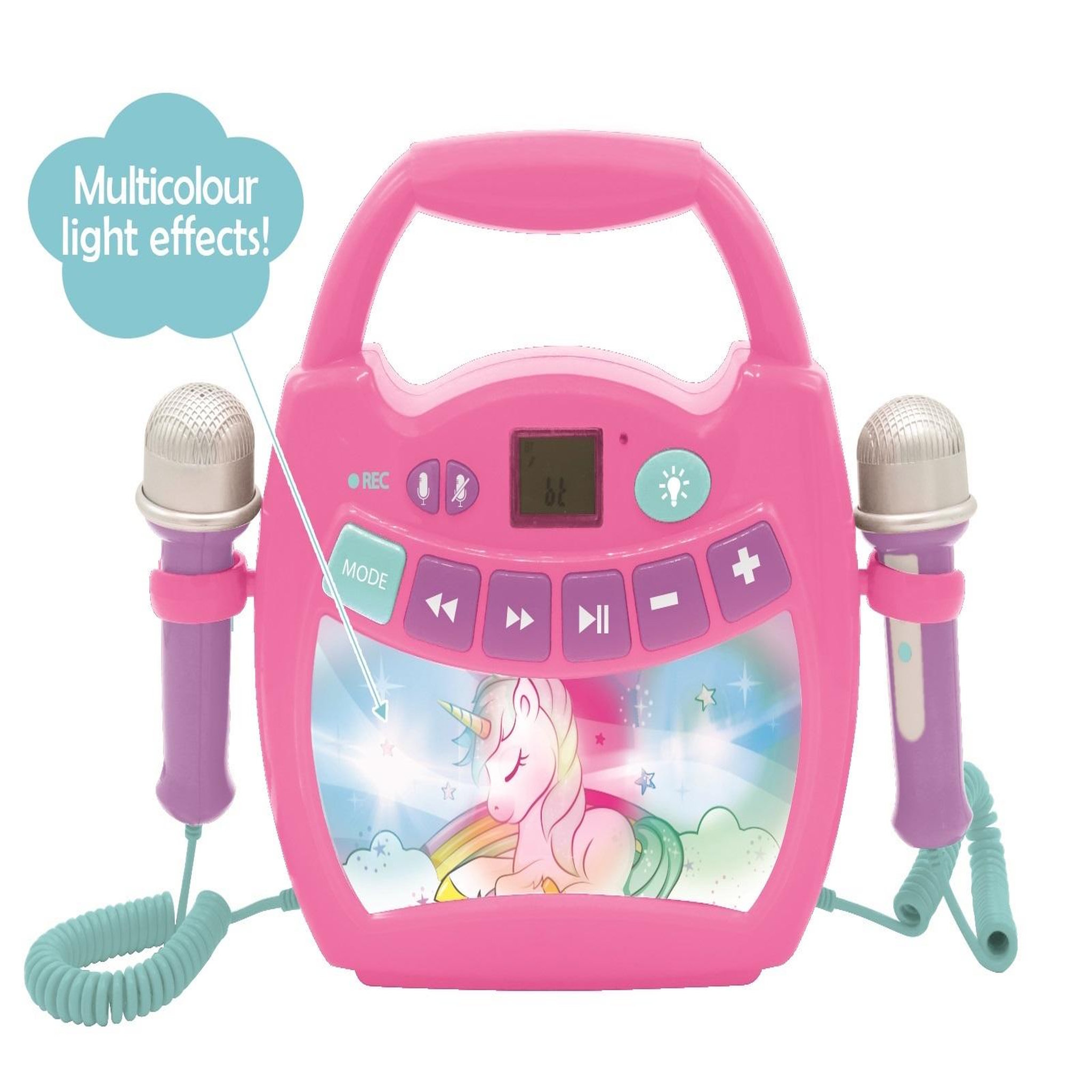 Voir la diapositive 3 : Lexibook Enceinte Bluetooth Licorne avec Micros