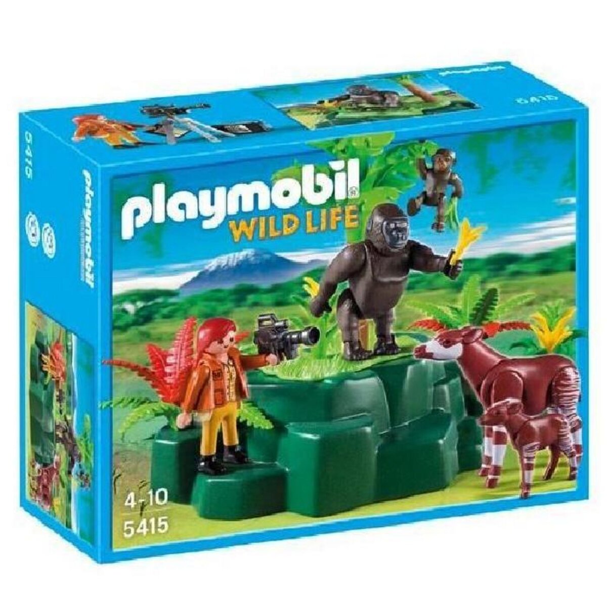 PLAYMOBIL 5415 Gorilles et okapis avec végétation