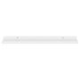 Voir la diapositive 4 : VIDAXL Etageres murales 4 pcs Blanc 80x9x3 cm