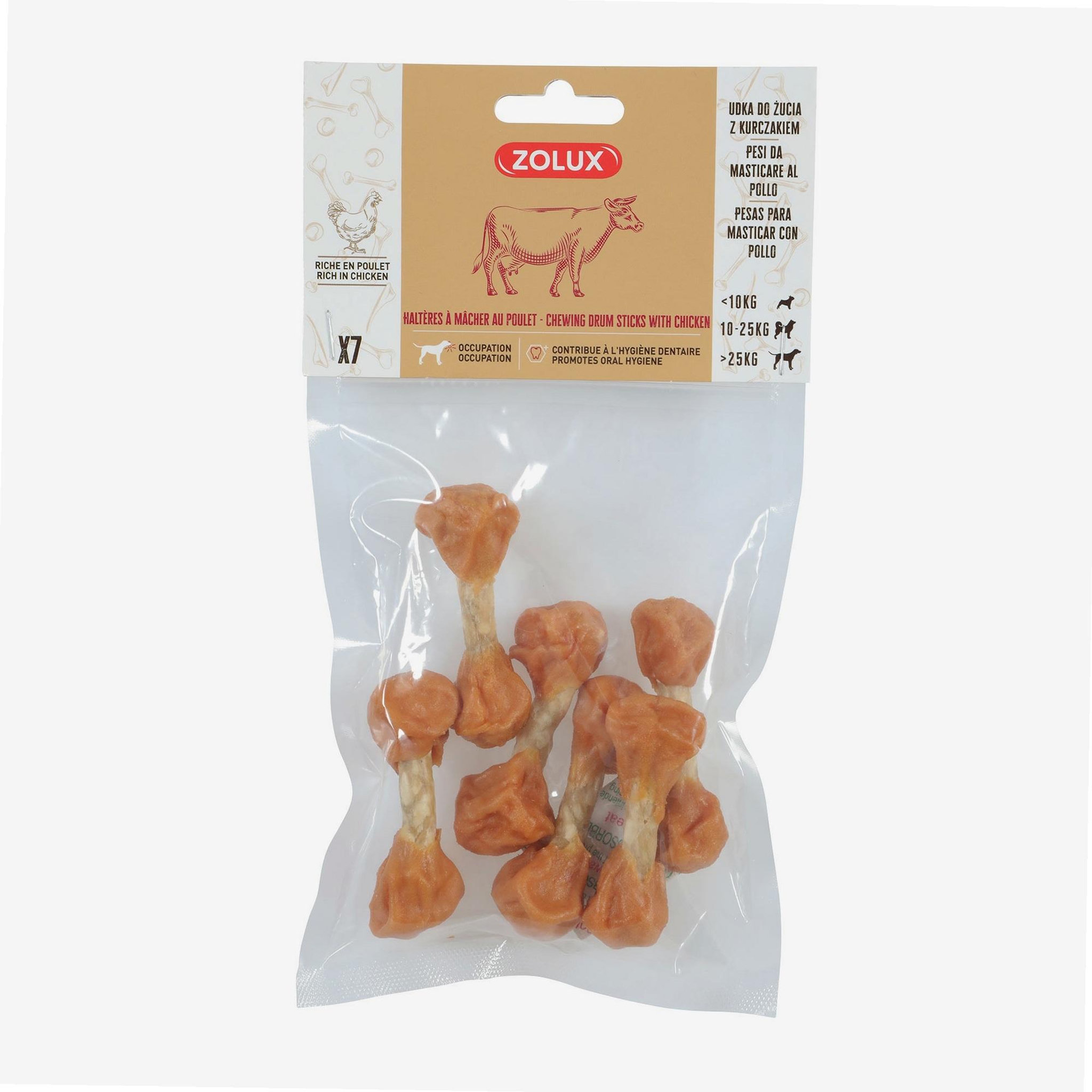 Voir la diapositive 6 : Zolux Haltères à mâcher au poulet  7 pcs  - Zolux